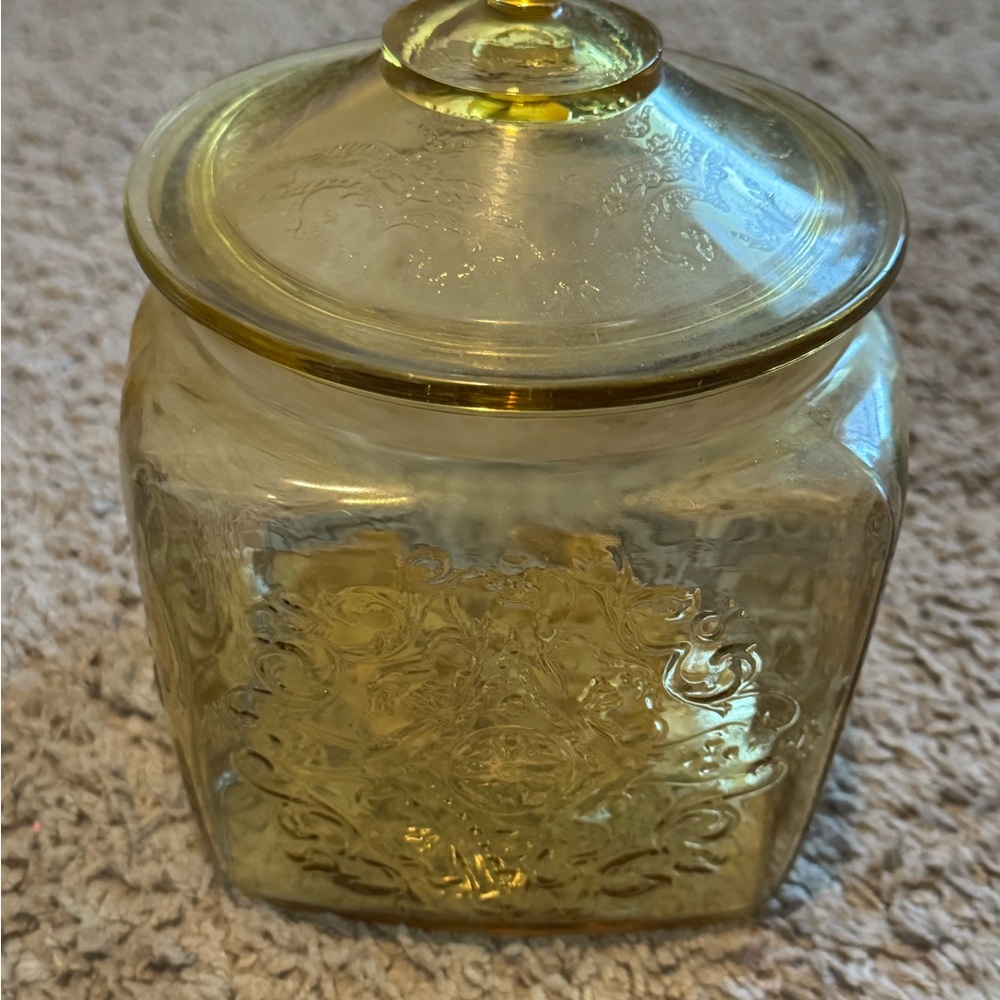 Vintage Federal Glass Jar with Lid